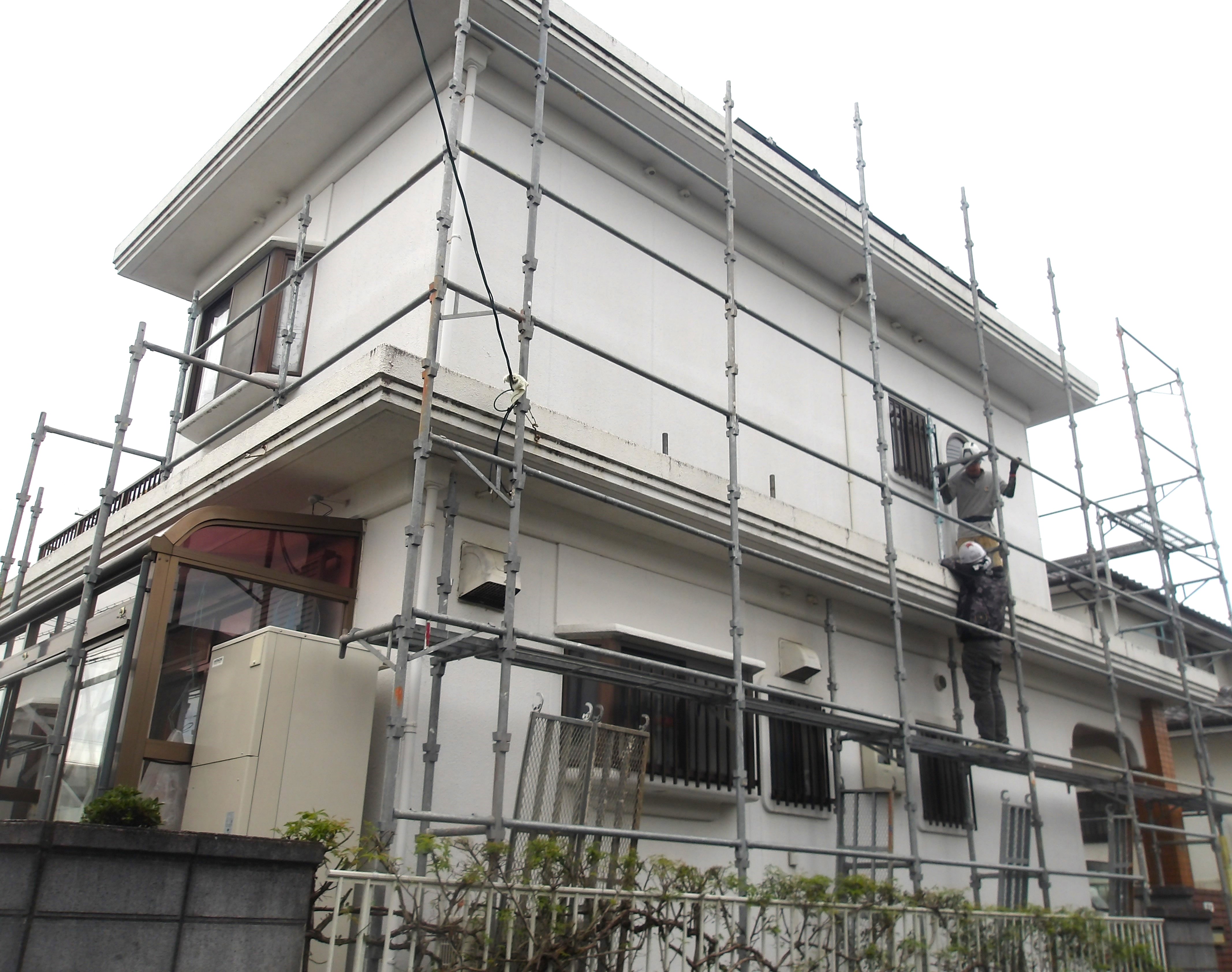 熊本県宇城市　M様邸の塗装工事が始まりました！　2406032